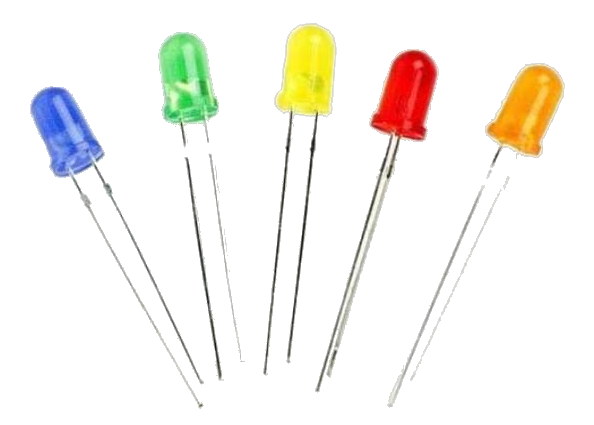 5mm Ultra-Bright Diffused LEDs (Assorted Colors Pack of 5)