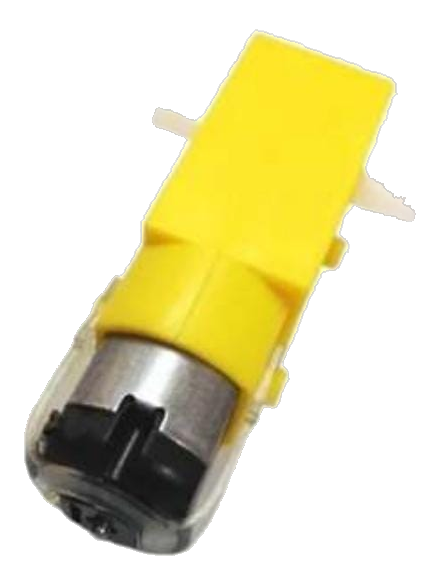 Yellow BO Gear Motor 200 RPM Dual Shaft (3V-6V DC)