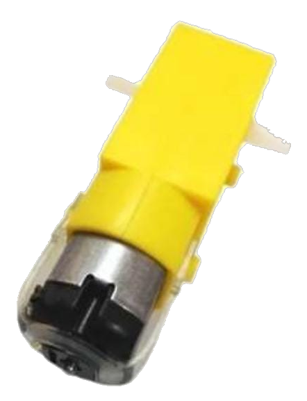 Yellow BO Gear Motor 300 RPM Dual Shaft (3V-6V DC)